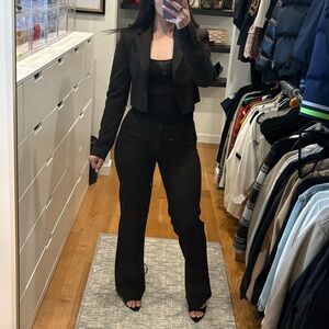 Dark brown Zara blazer set